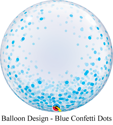Deco-Bubble Blue Confetti Dot